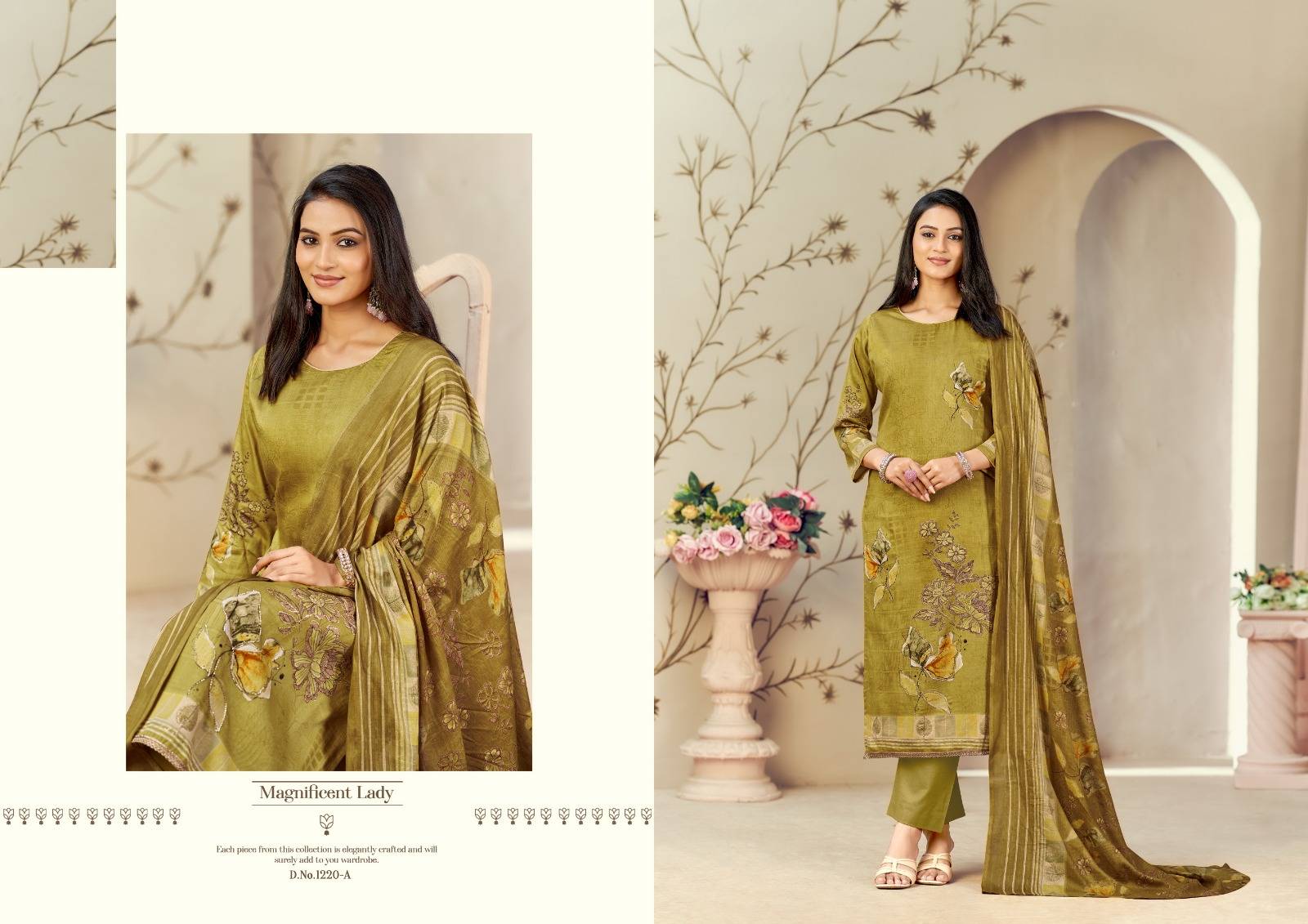 KAYKA by Azara 1220-A TO 1220-D SERIES Pakistani Stylish Embroidered PURE ZAM COTTON COLLECTION At Wholesale Price